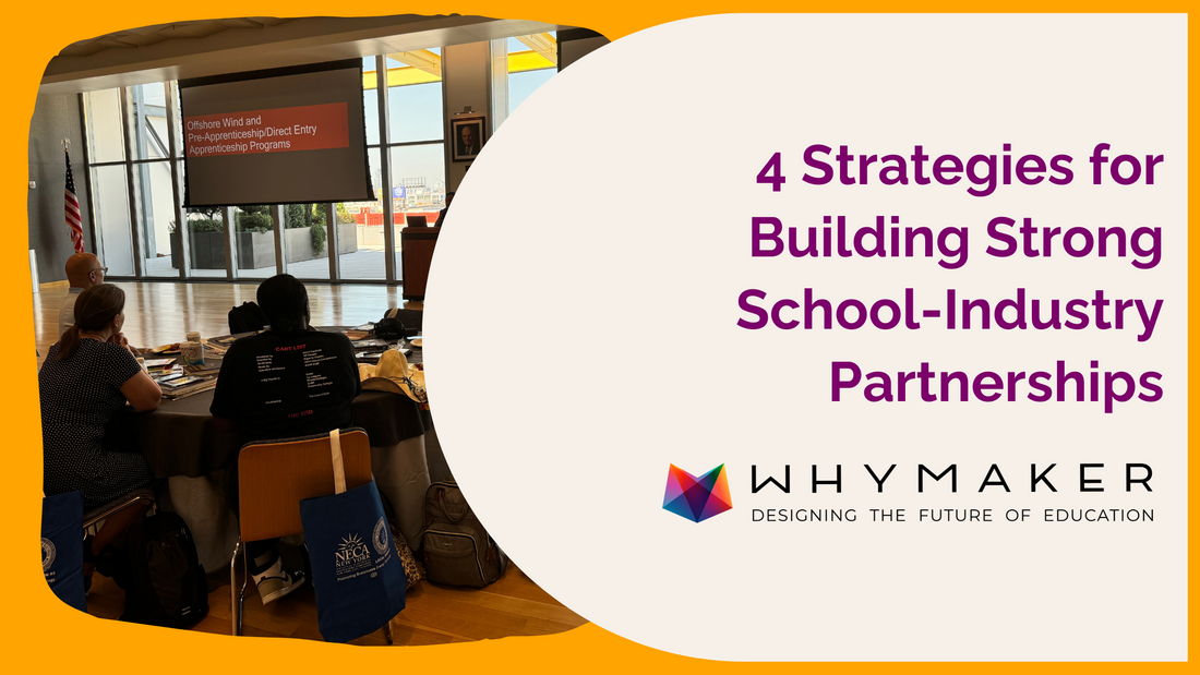 blog post about 4 strategies for building strong school-industry partnerships