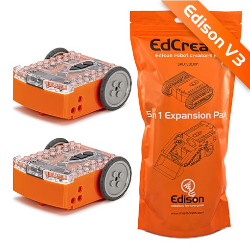 Edison EdSTEM Home Pack – 2 Edison V3 robots and EdCreate kit - WhyMaker