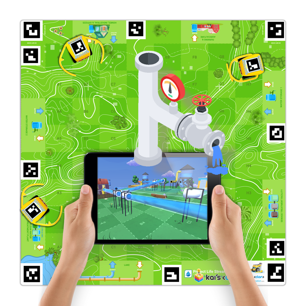 Kai's Clan Water Cycle AR/VR Activity Mat - WhyMaker