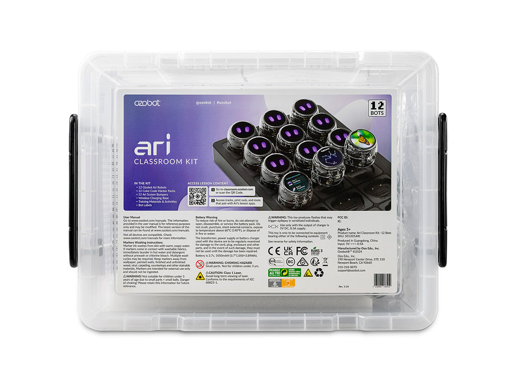 Ozobot - Ari Classroom Kit (6 robots)