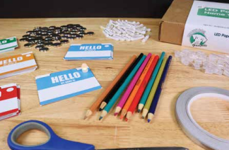 Brown Dog Gadgets LED Paper Name Tag - WhyMaker