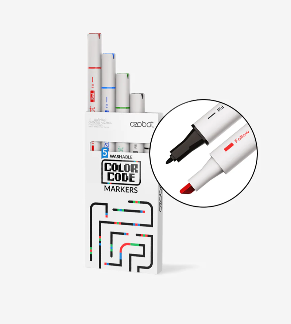 Ozobot - Dual-Tip Washable Color Code Markers