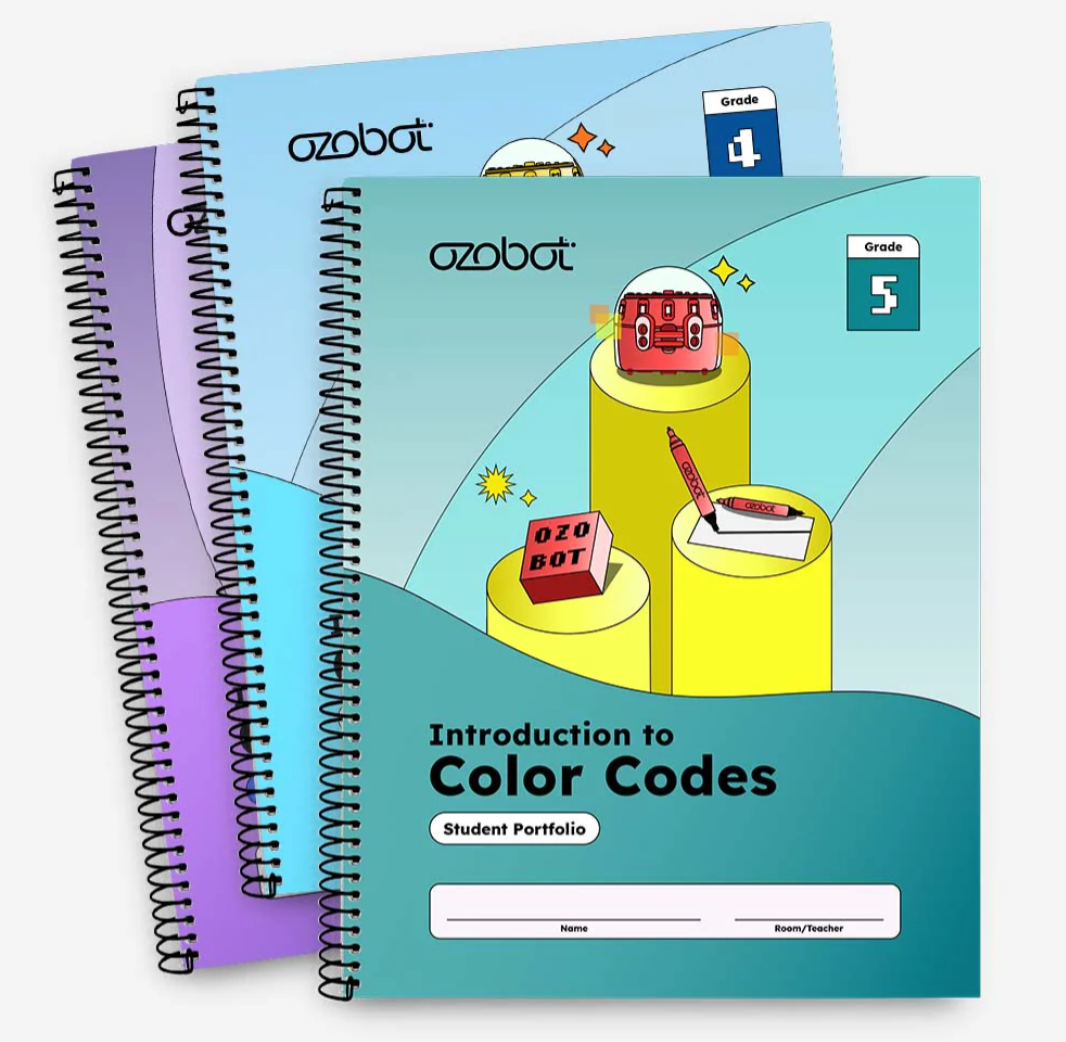 Ozobot - Color Codes Curriculum - Student Portfolios (12 Pack) | WhyMaker