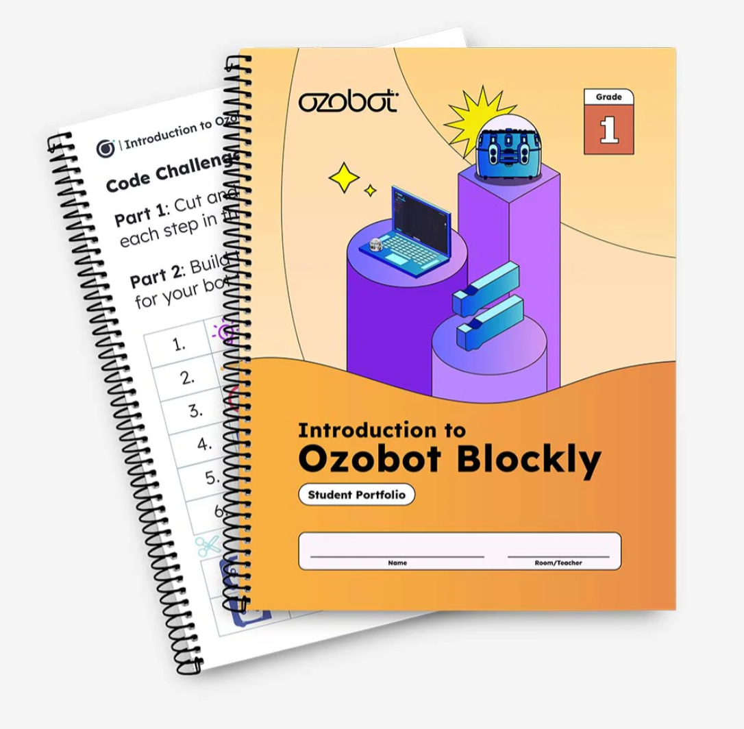 Ozobot - Intro to Ozobot Blockly Curriculum - Student Portfolios (12 Pack)