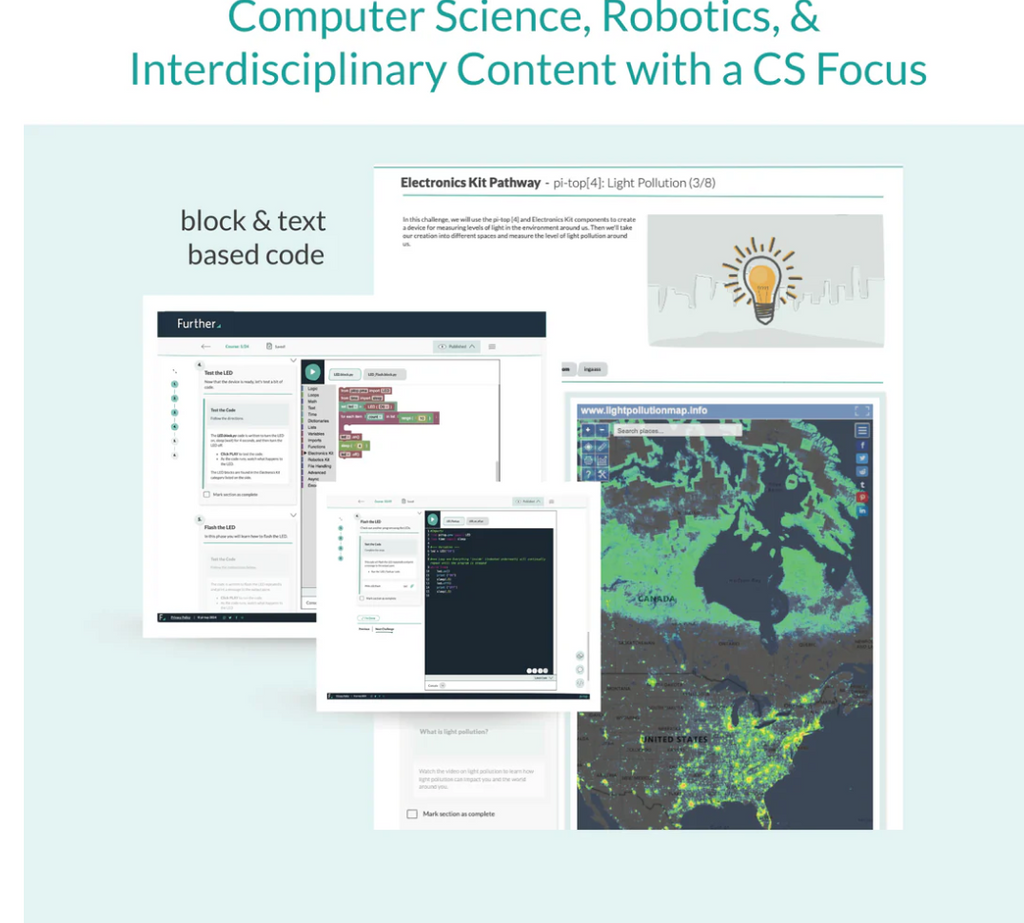 pi-top CS and Robotics School Pack - WhyMaker