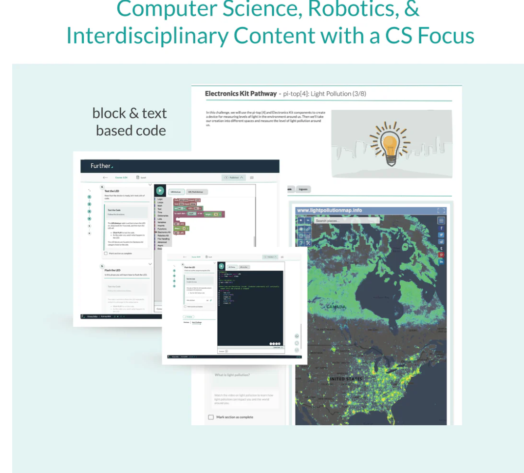 pi-top CS and Robotics School Pack - WhyMaker