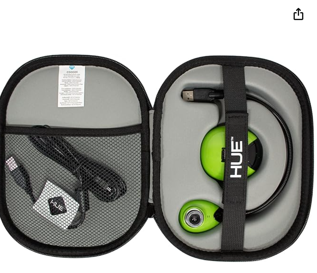 HUE HD (Green) USB camera + blue carry case - WhyMaker