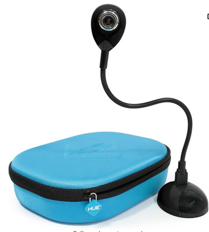 HUE HD (Black) USB camera + blue carry case