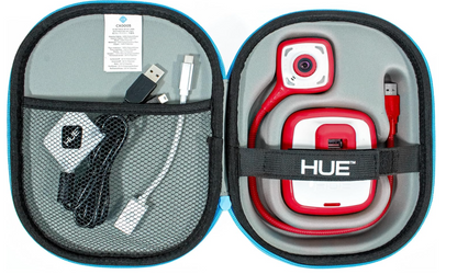 HUE HD Pro document camera (Red) + white carry case