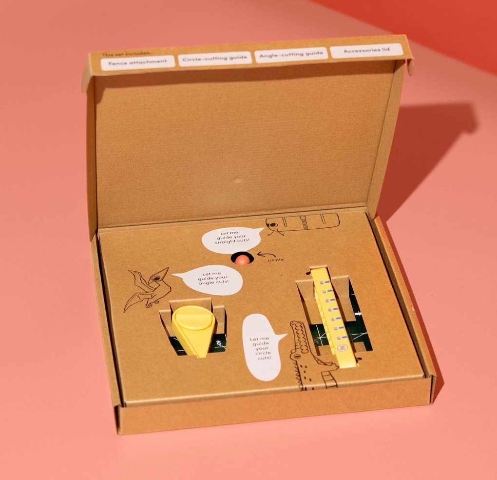 ChompShop - Maker Bundle (ChompSaw, table accessories, inventor's workbook, hole punch & scoring tool)