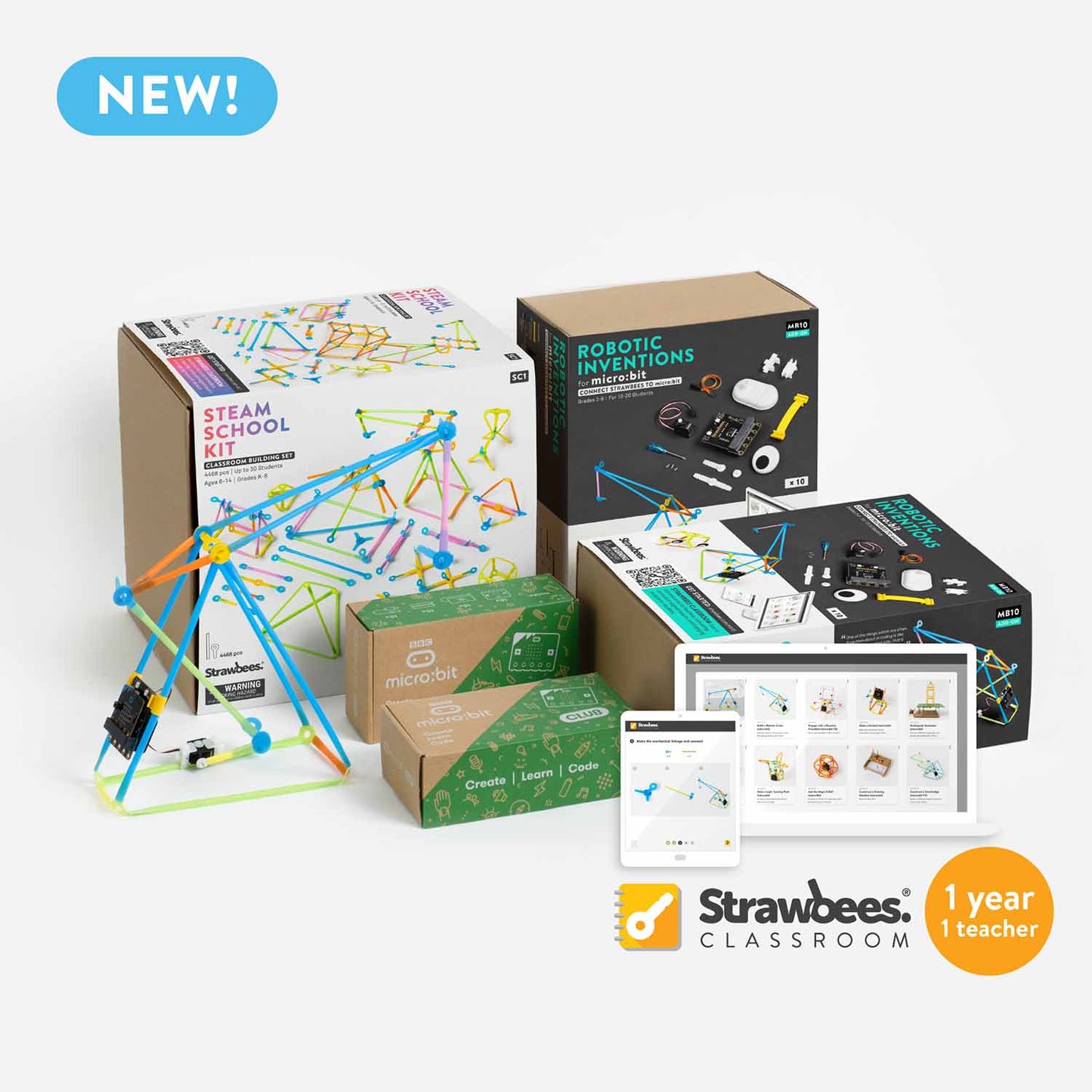 Strawbees STEAM Classroom Robotics - micro:bit - WhyMaker